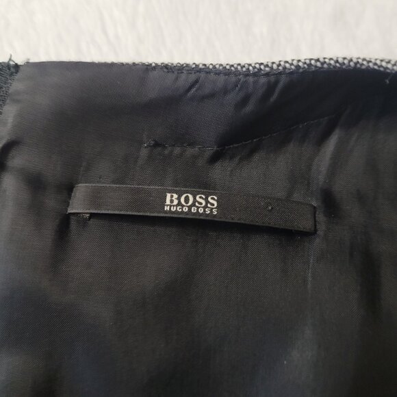 Hugo Boss Grey Sleeveless Shift Dress, fully lined - Picture 5 of 5